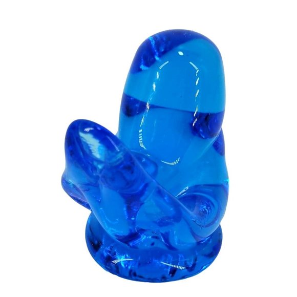 Bluebird of Happiness Leo Ward Paperweight Figurine Art Glass Hand Blown '93 VTG - Picture 2 of 9